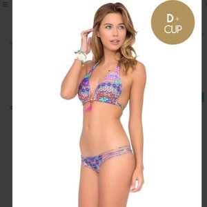 Luli Fama Bikini Set (XL Top / Med bottom) NWT $125